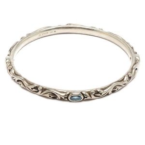 LYRIC Sterling & Blue Topaz Bangle - Gorgeous!